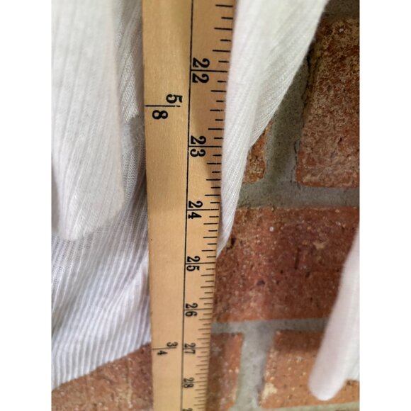 Free People We The Free Catalina Thermal Light V-Neck Shirt Oatmeal Womens S - Picture 9 of 11